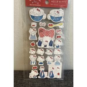 Hello Kitty Tokoro Komugi X Sanrio Characters Cotton Sticker Sheet Brand New